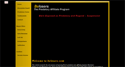 Desktop Screenshot of belosers.com